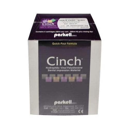 Parkell S461S Cinch Quick Light Body Fast Set VPS Impression Material Split Cartridge 4/Pk Parkell S461S Cinch Quick Light Body Fast Set VPS Impression Material Split Cartridge 4/Pk